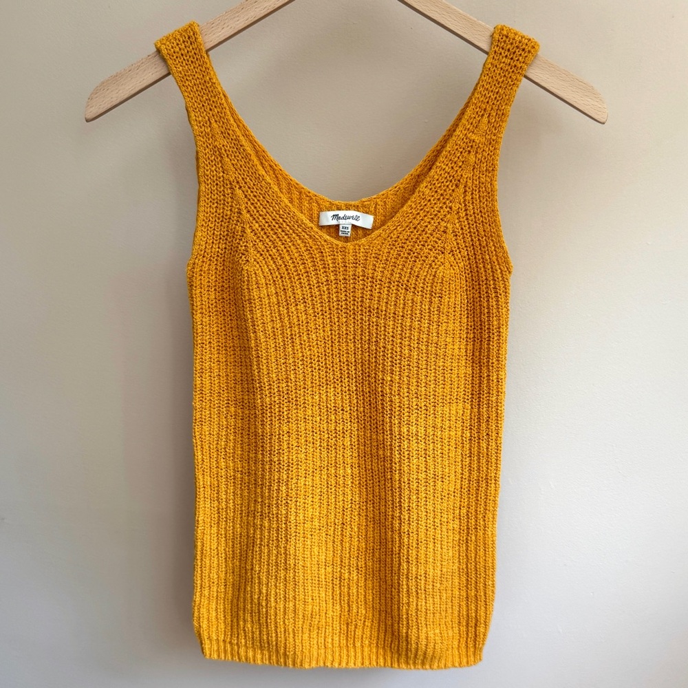 Madewell Monterey Sweater Tank in Tungsten Glow
